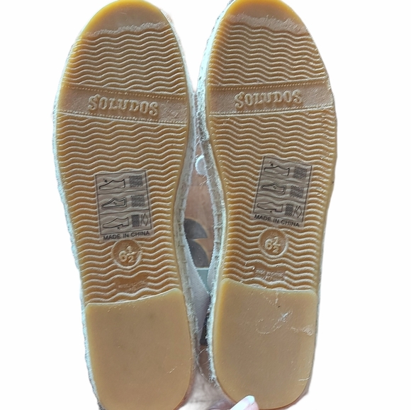 Soludos white neutral espadrilles Size 6.5 - Picture 8 of 8